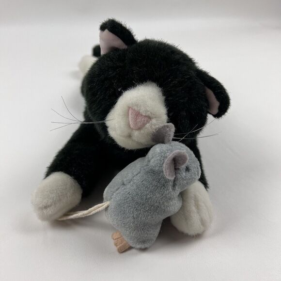 DAKIN APPLAUSE Cat Mouse Hand Puppet Full Body Plush w Sound VTG WORKS 20 in - Picture 3 of 8